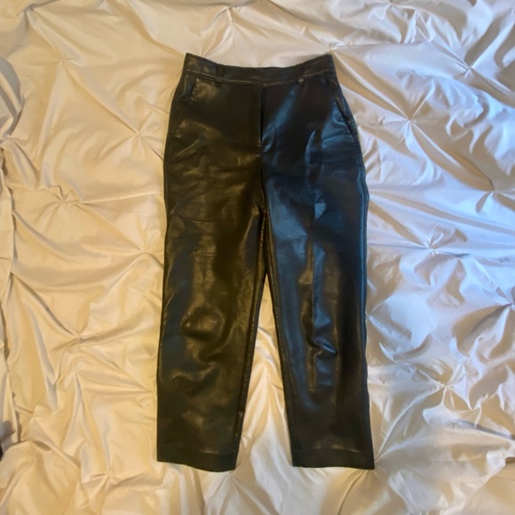 Aritzia Baboton Black Leather Pants - Picture 2 of 5